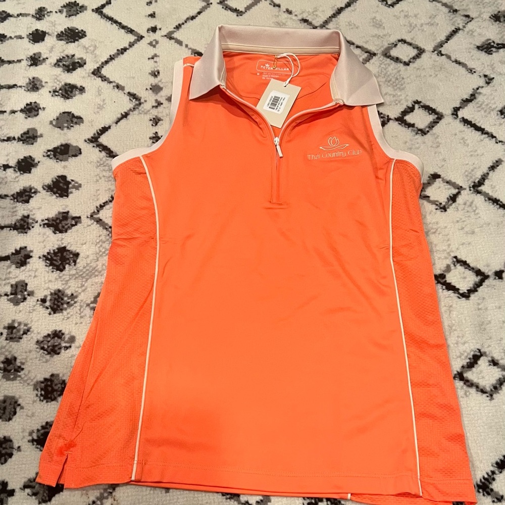 Peter Millar Women’s orange golf polo | S | BNWT